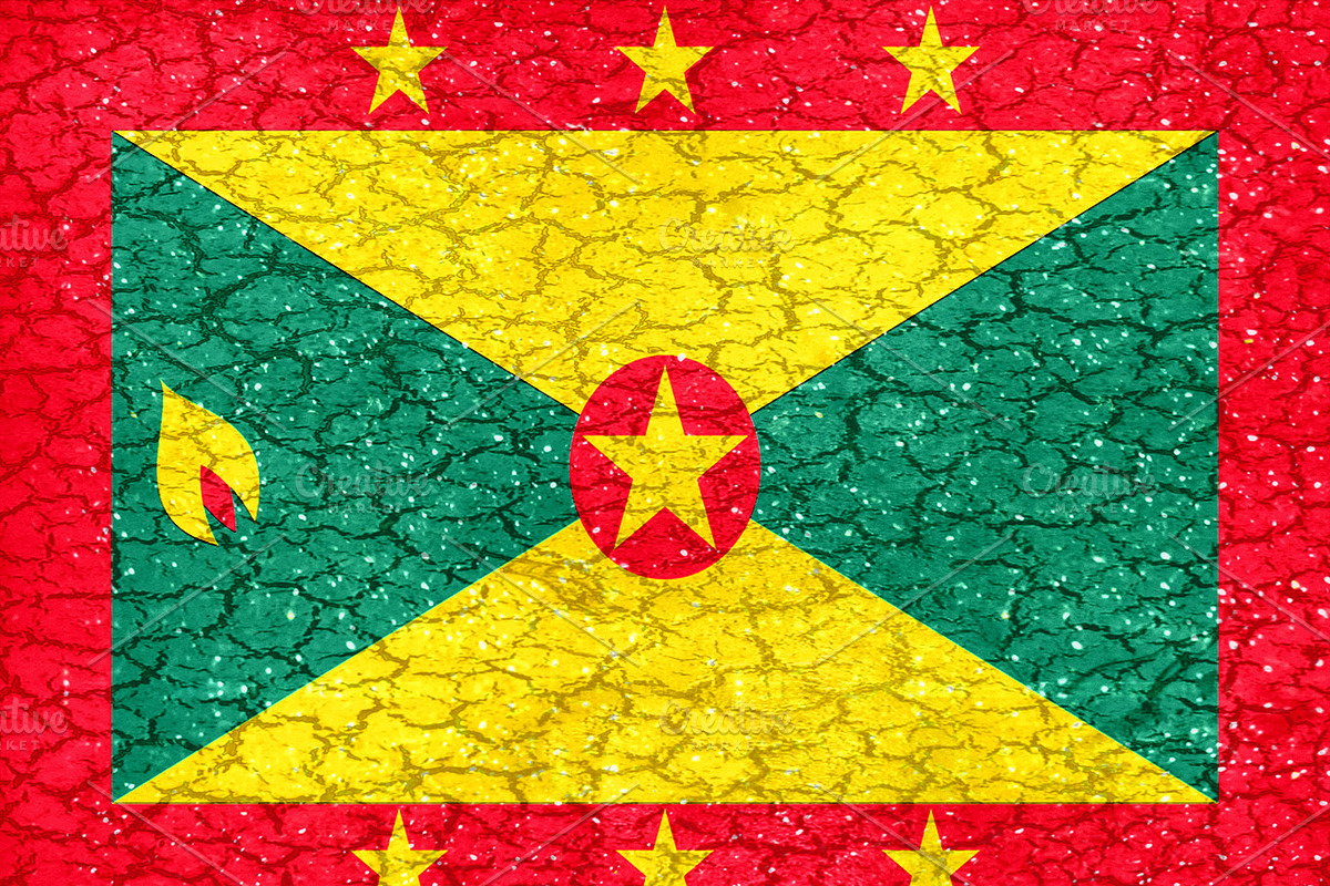Grenada Grunge Flag in Illustrations - product preview 8