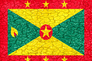 Grenada Grunge Flag