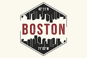 Boston tee design