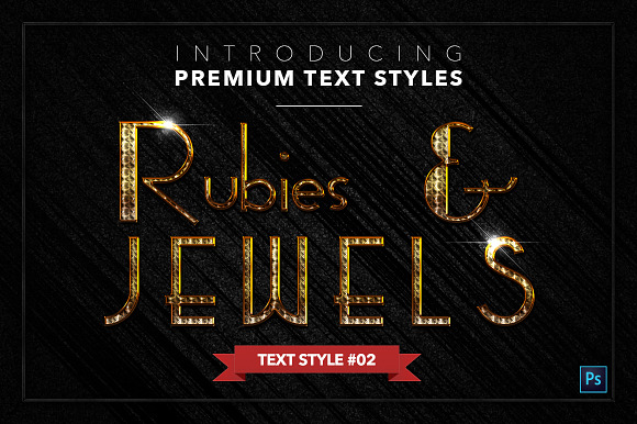 Rubies & Jewels #1 - 20 Text Styles in Photoshop Layer Styles - product preview 2