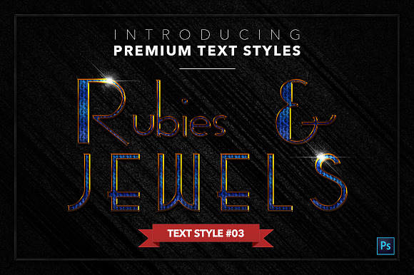 Rubies & Jewels #1 - 20 Text Styles in Photoshop Layer Styles - product preview 3