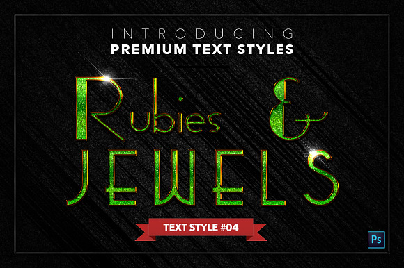 Rubies & Jewels #1 - 20 Text Styles in Photoshop Layer Styles - product preview 4