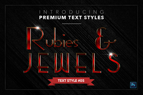 Rubies & Jewels #1 - 20 Text Styles in Photoshop Layer Styles - product preview 5