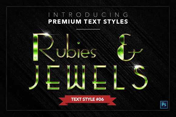 Rubies & Jewels #1 - 20 Text Styles in Photoshop Layer Styles - product preview 6