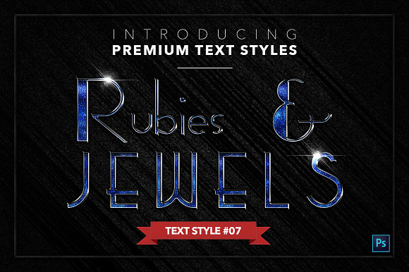 Rubies & Jewels #1 - 20 Text Styles in Photoshop Layer Styles - product preview 7
