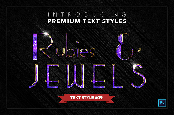 Rubies & Jewels #1 - 20 Text Styles in Photoshop Layer Styles - product preview 9