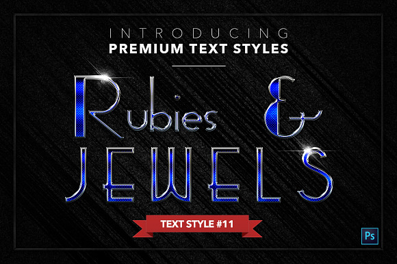 Rubies & Jewels #1 - 20 Text Styles in Photoshop Layer Styles - product preview 11