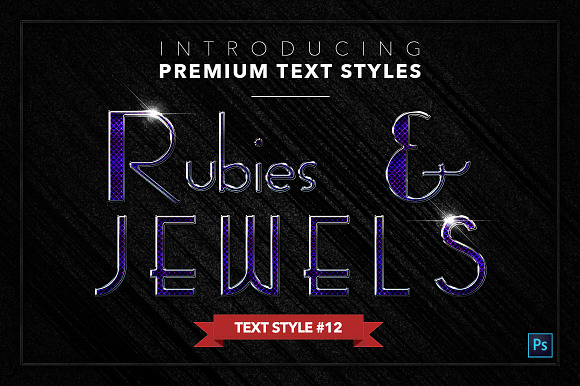 Rubies & Jewels #1 - 20 Text Styles in Photoshop Layer Styles - product preview 12