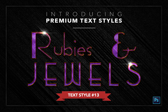 Rubies & Jewels #1 - 20 Text Styles in Photoshop Layer Styles - product preview 13