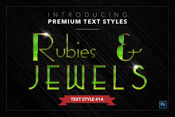 Rubies & Jewels #1 - 20 Text Styles in Photoshop Layer Styles - product preview 14