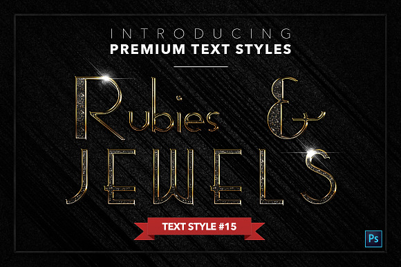 Rubies & Jewels #1 - 20 Text Styles in Photoshop Layer Styles - product preview 15