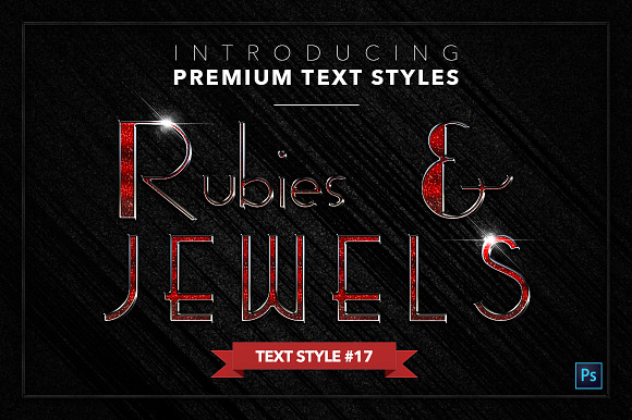 Rubies & Jewels #1 - 20 Text Styles in Photoshop Layer Styles - product preview 17