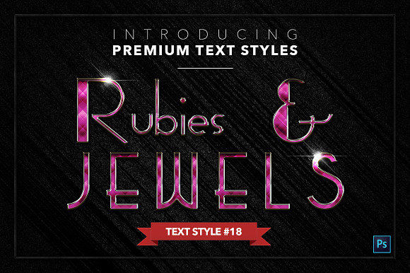 Rubies & Jewels #1 - 20 Text Styles in Photoshop Layer Styles - product preview 18