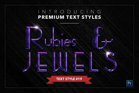 Rubies & Jewels #1 - 20 Text Styles in Photoshop Layer Styles - product preview 19