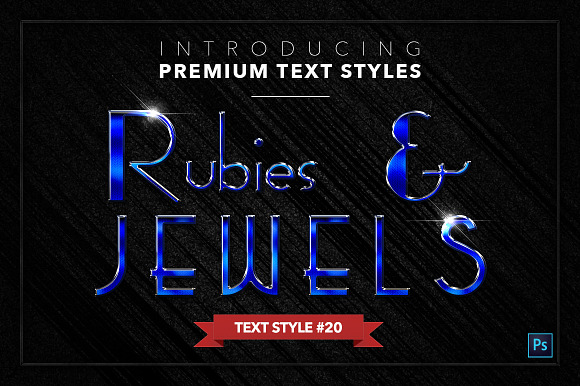 Rubies & Jewels #1 - 20 Text Styles in Photoshop Layer Styles - product preview 20