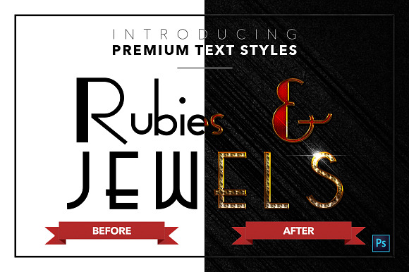 Rubies & Jewels #1 - 20 Text Styles in Photoshop Layer Styles - product preview 21