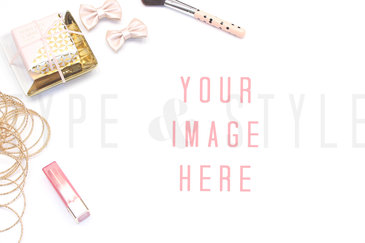 Styled Stock Photo - Pink Vanity in Product Mockups - product preview 8