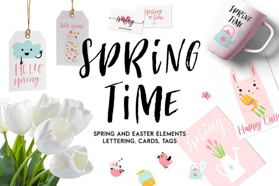 Spring time in Illustrations - product preview 8