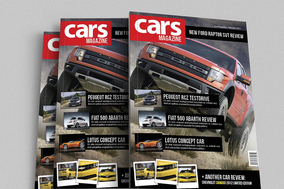 Cars Magazine Indesign Template in Magazine Templates - product preview 8