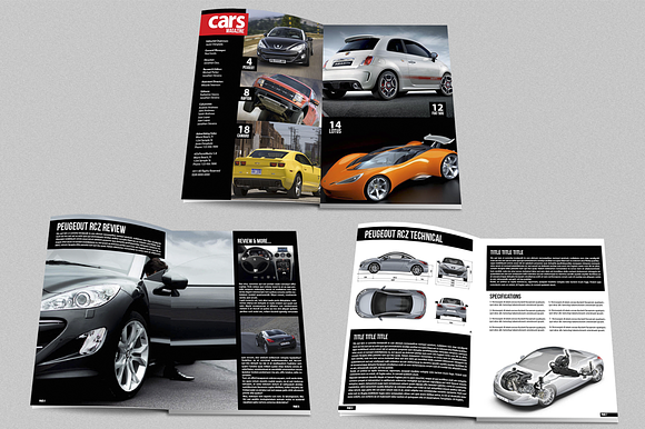 Cars Magazine Indesign Template in Magazine Templates - product preview 1