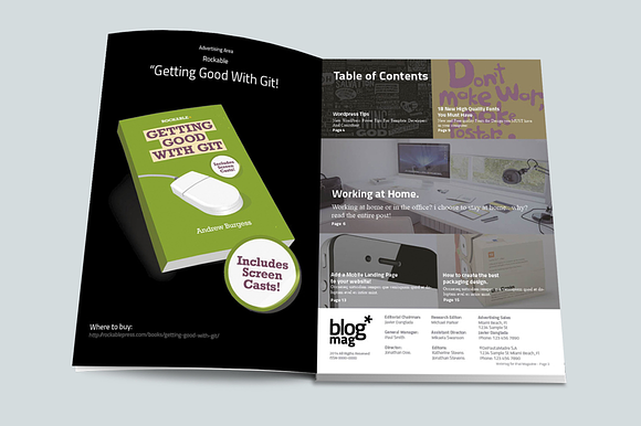 BlogMag Print Magazine Blog Style in Magazine Templates - product preview 1