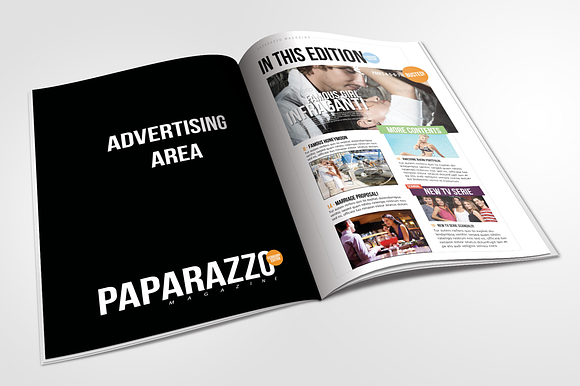 Paparazzo Magazine Indesign Templat in Magazine Templates - product preview 1
