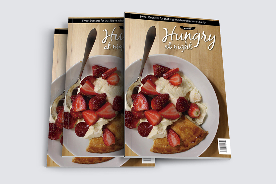 Hungry At Night Print Magazine Templ in Magazine Templates - product preview 8