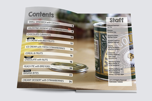 Hungry At Night Print Magazine Templ in Magazine Templates - product preview 1