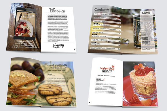 Hungry At Night Print Magazine Templ in Magazine Templates - product preview 2
