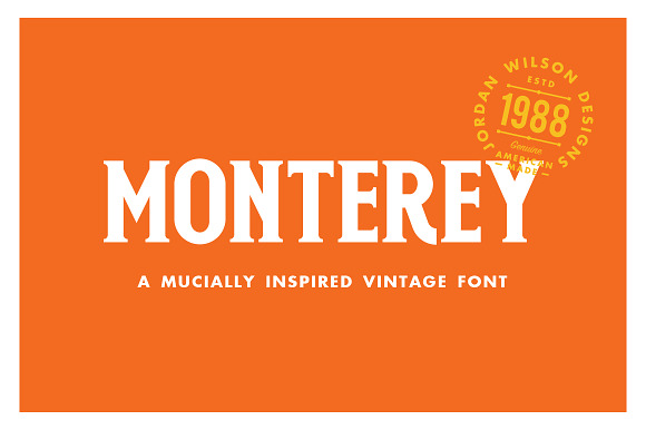 Monterey in Display Fonts - product preview 8