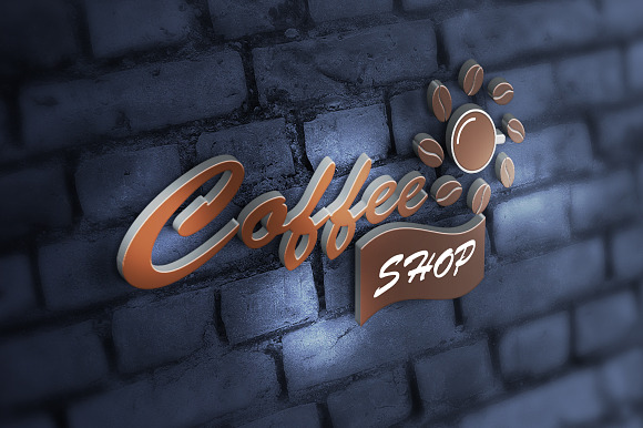Coffee Shop Logo in Illustrations - product preview 1
