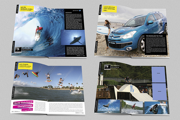 WaterSports Indesign Magazine Templ in Magazine Templates - product preview 2