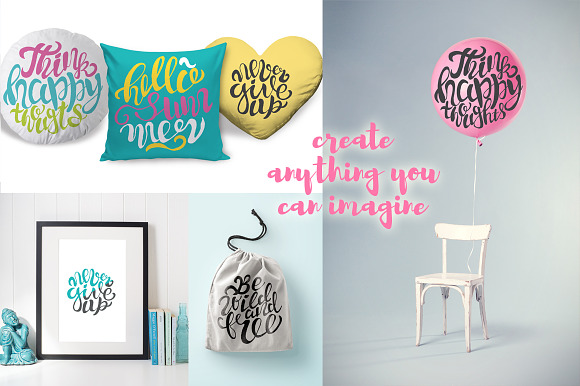 Round lettering quotes in Illustrations - product preview 3