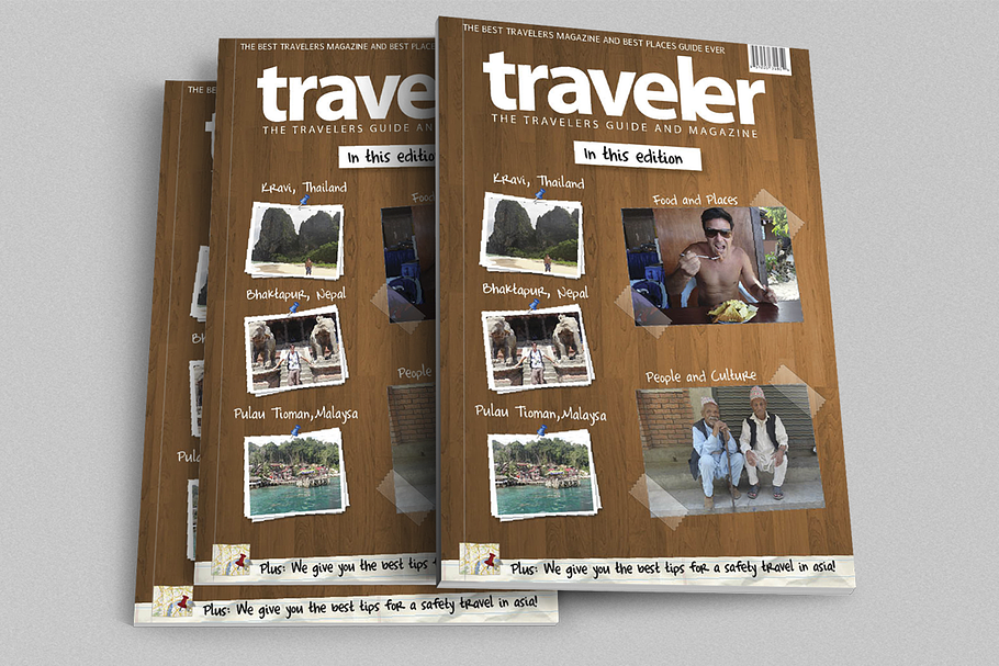 Traveler Magazine Indesign Template in Magazine Templates - product preview 8