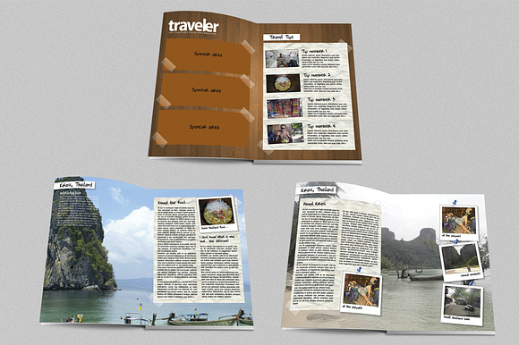 Traveler Magazine Indesign Template in Magazine Templates - product preview 2