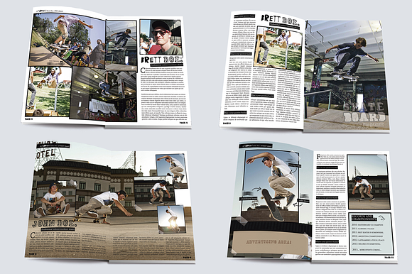 Skateboard Magazine Template in Magazine Templates - product preview 2