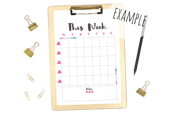 Clipboard Mockup, Gold Stationery in Product Mockups - product preview 1