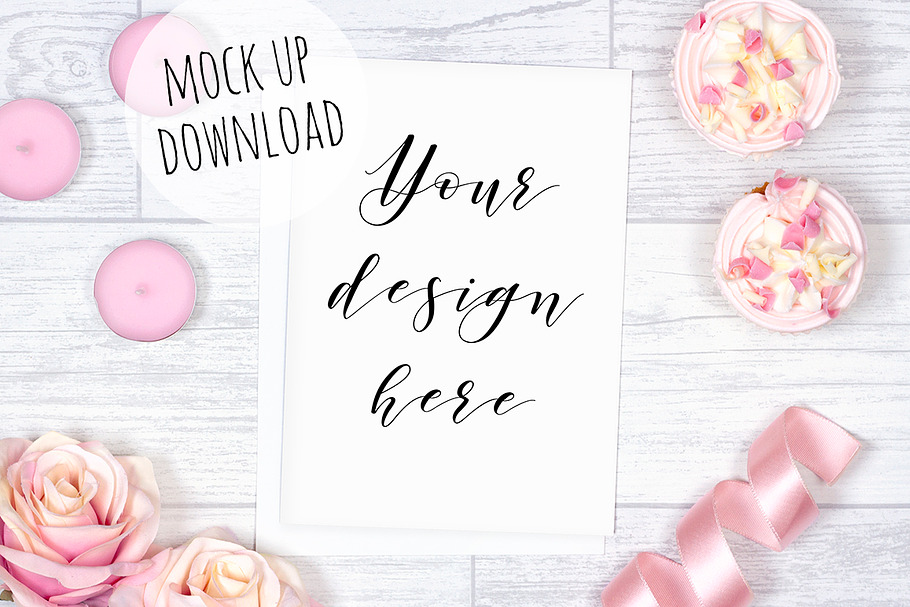 Pretty Card Mockup in Print Mockups - product preview 8
