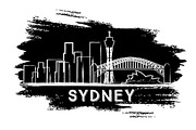 Sydney Skyline Silhouette.