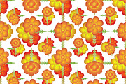 Colorful Stylized Floral Pattern