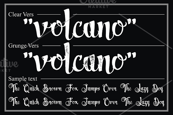 Volcano in Script Fonts - product preview 1