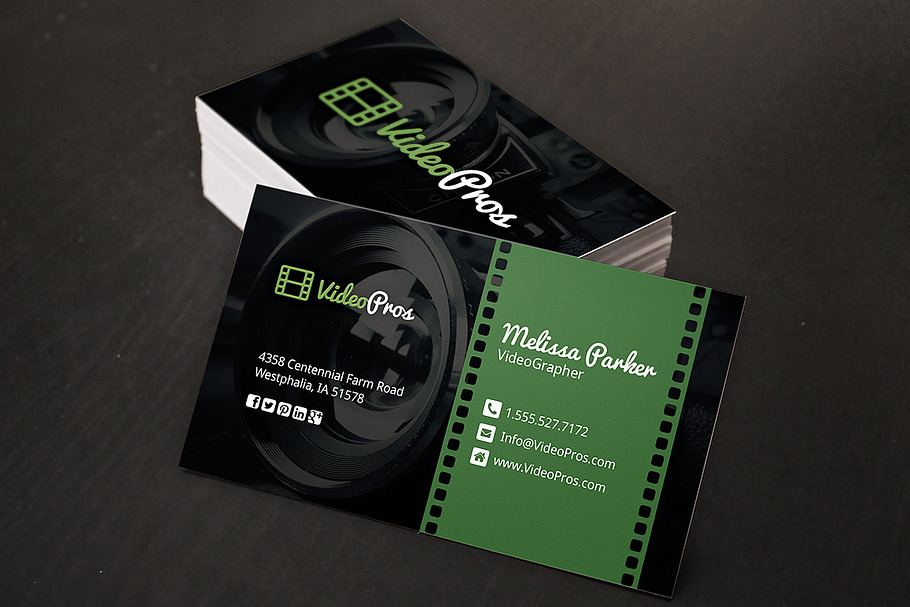 Videography Business Card in Business Card Templates - product preview 8