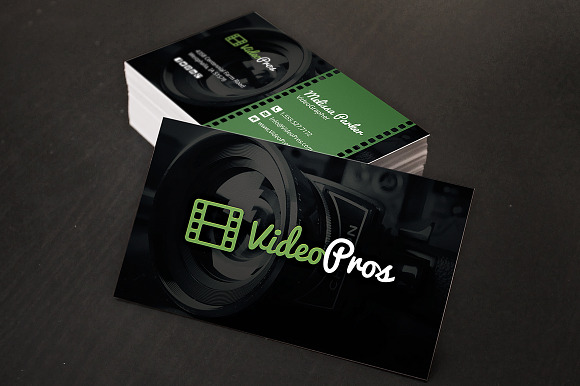 Videography Business Card in Business Card Templates - product preview 1