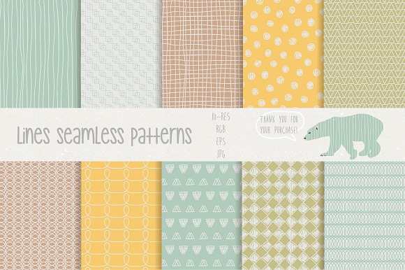 Lines Patterns in Patterns - product preview 3