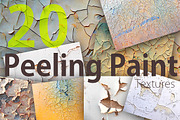 20 Peeling Paint Textures Pack