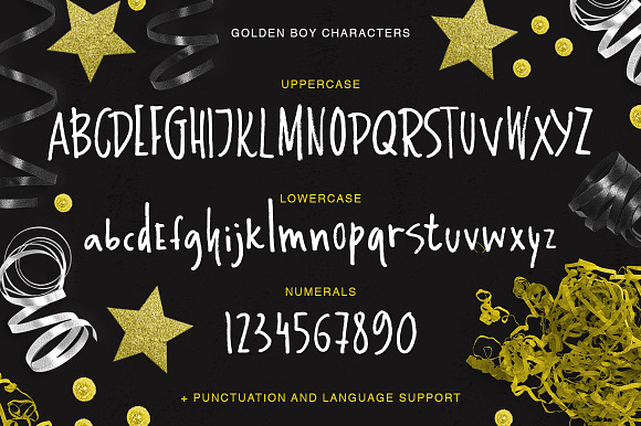 Golden Boy - marker font in Display Fonts - product preview 3