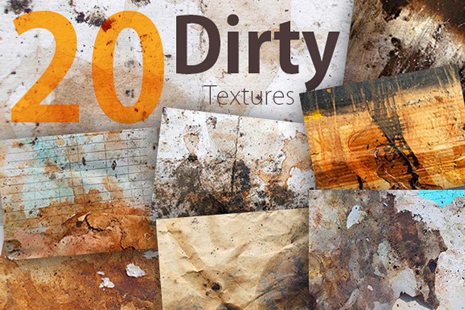 20 Dirty Texture Pack in Textures - product preview 8
