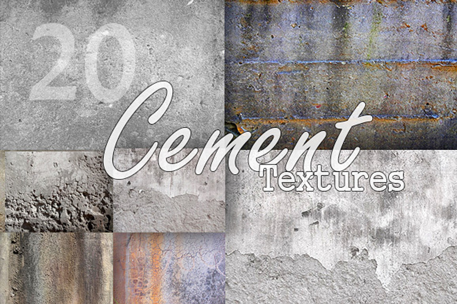 20 Cement Textures Pack in Textures - product preview 8