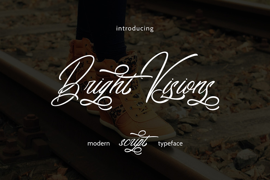 Bright Visions Typeface in Script Fonts - product preview 8