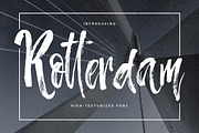 Rotterdam - highly-texturized font